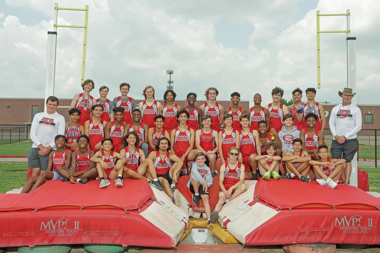 Goodson Middle School won the eighth grade boys’ track and field team title with 137 points at the District Meet.